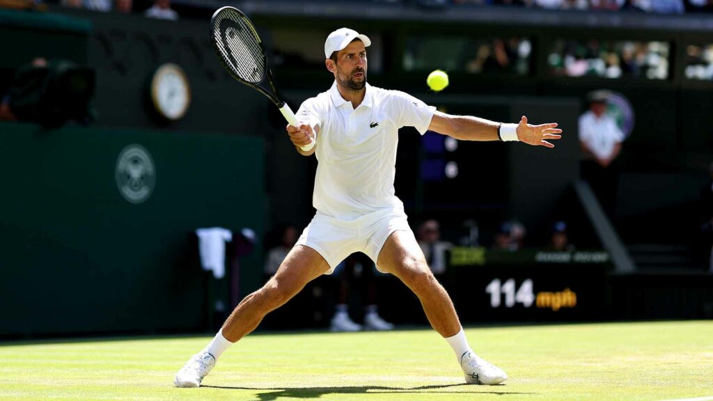Djokovic venció a Safiullin y avanzó a los cuartos de final en Wimbledon Djokovic venció a Safiullin y avanzó a los cuartos de final en Wimbledon