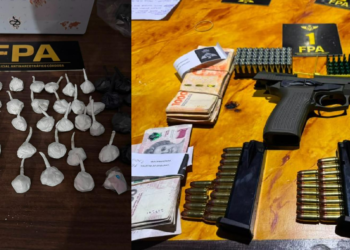 Drogas, armas, dinero y vehículos fueron secuestrados durante los allanamientos.