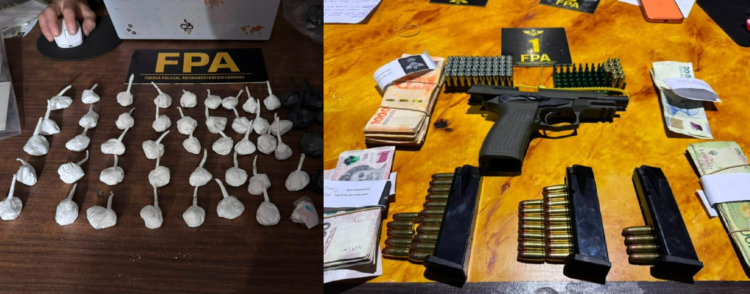 Desbarataron una organización narco liderada por dos familia: 19 detenidos Drogas, armas, dinero y vehículos fueron secuestrados durante los allanamientos.