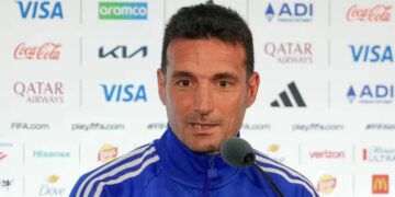 Argentina vs Suiza: Scaloni anticipó un equipo muy similar al anterior Lionel Scaloni en conferencia de prensa. Foto Tony Gutierrez - AP