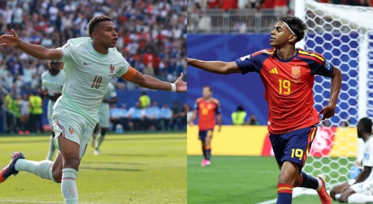 Mbappé y Yamal, las grandes figuras de Francia y España.