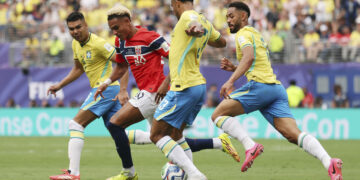 Noruega le gana por la mínima a Brasil a diez minutos del final