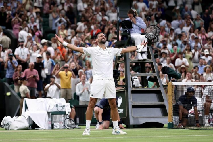 Novak Djokovic será rival de Jannik Sinner en la semifinal de Wimbledon Nole mostró su vigencia y celebró su partido más extenso en Wimbledon.