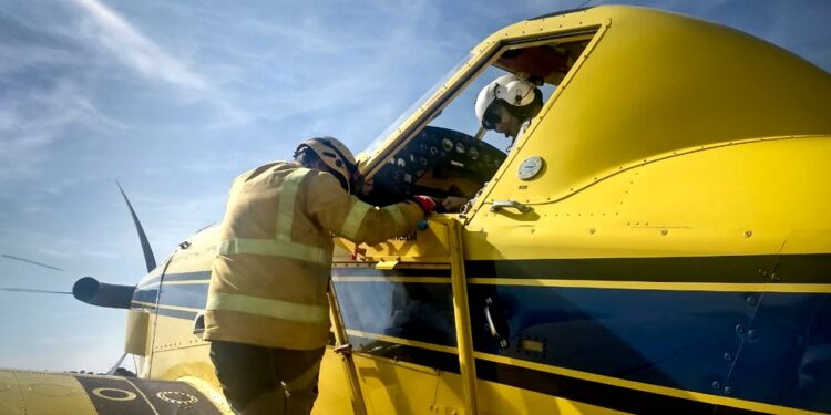Refuerzan el operativo contra incendios ante el pronóstico de fuertes vientos