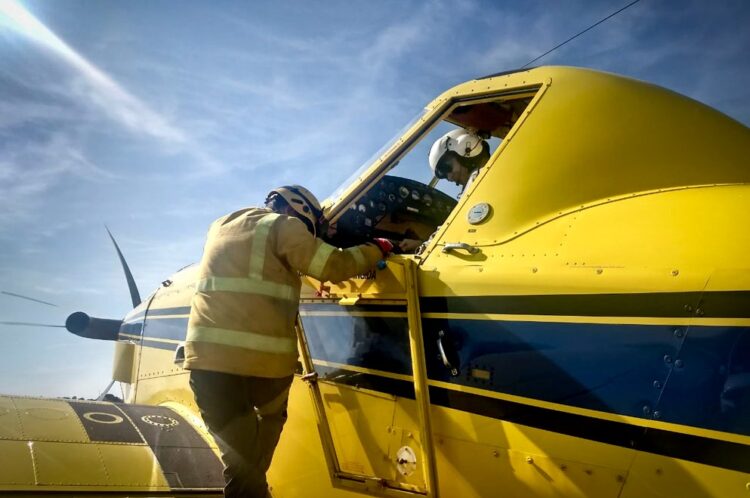 Refuerzan el operativo contra incendios ante el pronóstico de fuertes vientos