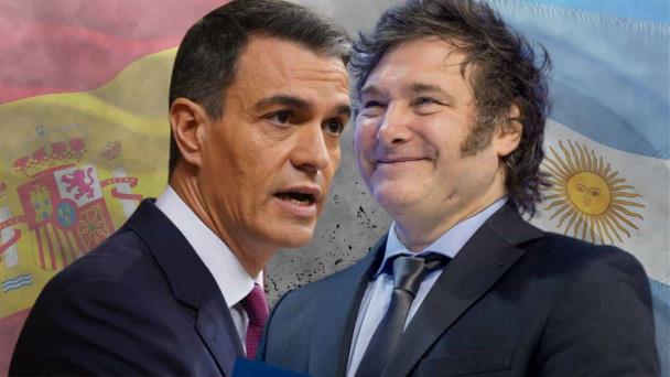 Tras atacar a Lula, Milei apuntó ahora contra Pedro Sánchez Milei se enfrentó a Pedro Sánchez en varias oportunidades.
