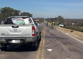 Una niña y un hombre murieron en un siniestro vial en Las Peñas