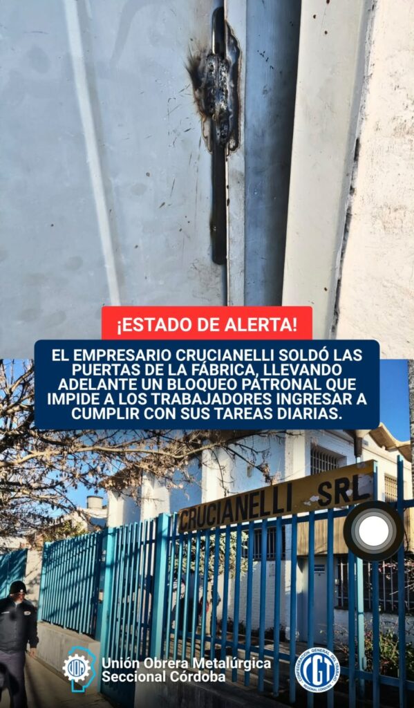 Cierre de la autopartista Crucianelli deja a 20 operarios sin trabajo Cierre de la autopartista Crucianelli deja a 20 operarios sin trabajo