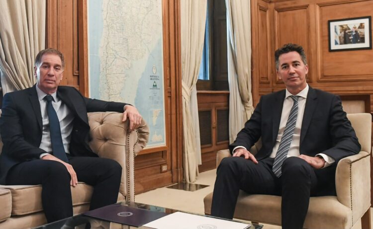 Manuel Calvo fue recibido por Diego Santilli en Casa Rosada En una reunión de trabajo, los funcionarios analizaron la agenda.