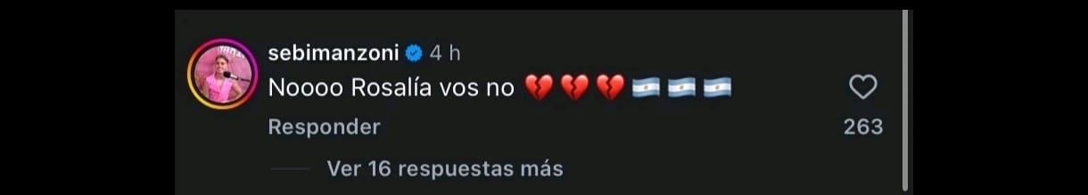 Rosalía pidió disculpas a los argentinos y aclaró que solo compartió el video por su canción