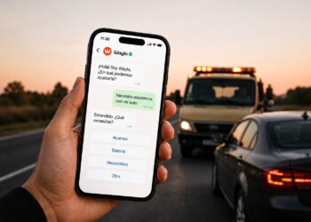 El sistema opera con agentes de IA entrenados para las necesidades de la asistencia vehicular.