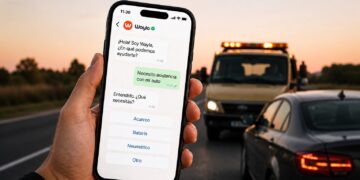 El sistema opera con agentes de IA entrenados para las necesidades de la asistencia vehicular.