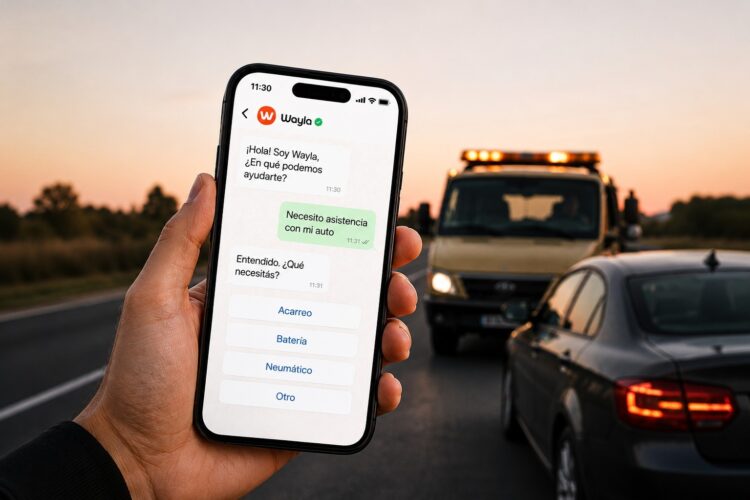 El sistema opera con agentes de IA entrenados para las necesidades de la asistencia vehicular.