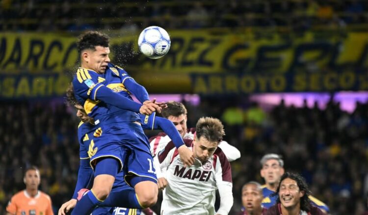 Boca venció a Lanús sobre el final y quedó en zona de playoffs Boca vs Lanús hoy en vivo por el Torneo Clausura - Foto: FACUNDO MORALES.