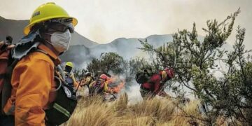 Combaten un incendio en Punilla y hay riesgo de interfaz Combaten un incendio en Punilla y hay riesgo de interfaz