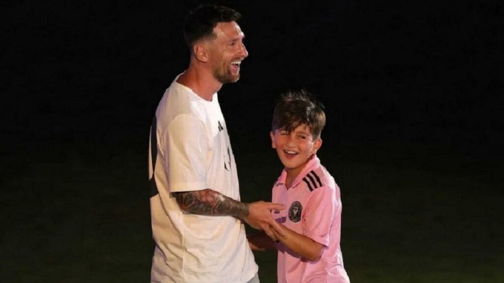 Messi aclaró el futuro de su hijo Thiago tras las versiones sobre un regreso al Barcelona El joven de 13 años continuará su formación en las divisiones juveniles del Inter Miami.