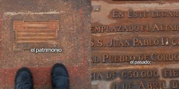 FAdeA recuperó una placa que recuerda la misa de Juan Pablo II