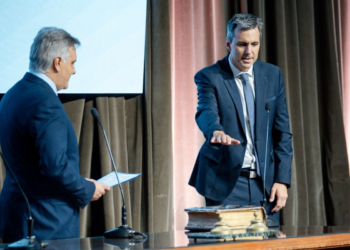 Fernando Sibilla asumió como ministro de Producción, Ciencia e Innovación Tecnológica. Foto: prensa de Gobierno.
