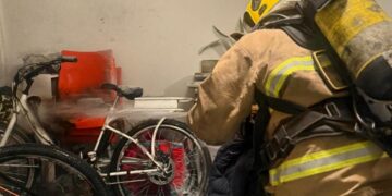 Incendio en Nueva Córdoba una bicicleta eléctrica en carga inició el fuego