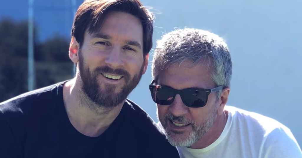Murió Jorge Messi, padre y representante de Lionel Messi Jorge Messi junto a Lionel Messi. Foto: gentileza.