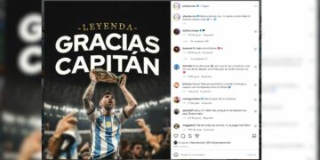 Los emotivos mensajes tras el anuncio de Messi: "Gracias por hacernos tan pero tan felices" "Gracias Capitán", el saludo de AFA a Messi tras el anuncio de su retiro de la Selección.