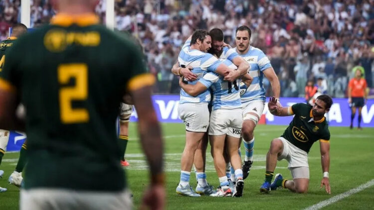 La última con victoria. En 2024, Los Pumas se impusieron a los Springboks en Santiago del Estero.