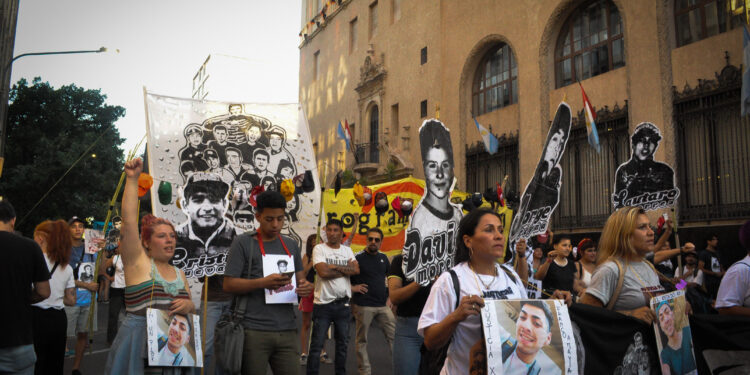 Marcha de la gorra, noviembre 2029. Foto: Fátima Vanessa Giménez.