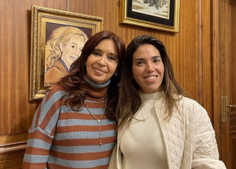 Cristina Kirchner con Soledad Calle.