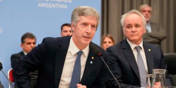El Gobierno proyecta más de 50.000 millones en exportaciones energéticas y mineras hacia 2030 Santiago Bausili y Vladimir Werning, presidente y vice del Banco Central.