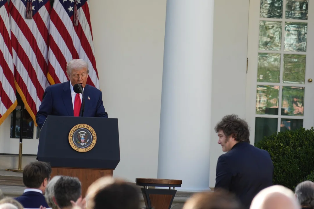 Milei y Trump en la Casa Blanca.
