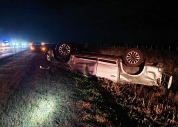 Un hombre murió tras volcar con su camioneta en la ruta provincial 3