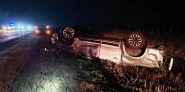 Un hombre murió tras volcar con su camioneta en la ruta provincial 3