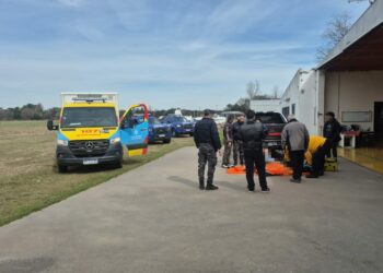 Un paracaidista sufrió un accidente durante una práctica