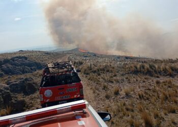 Se logró contener el incendio en jurisdicción de Villa de Soto Se logró contener el incendio en jurisdicción de Villa de Soto