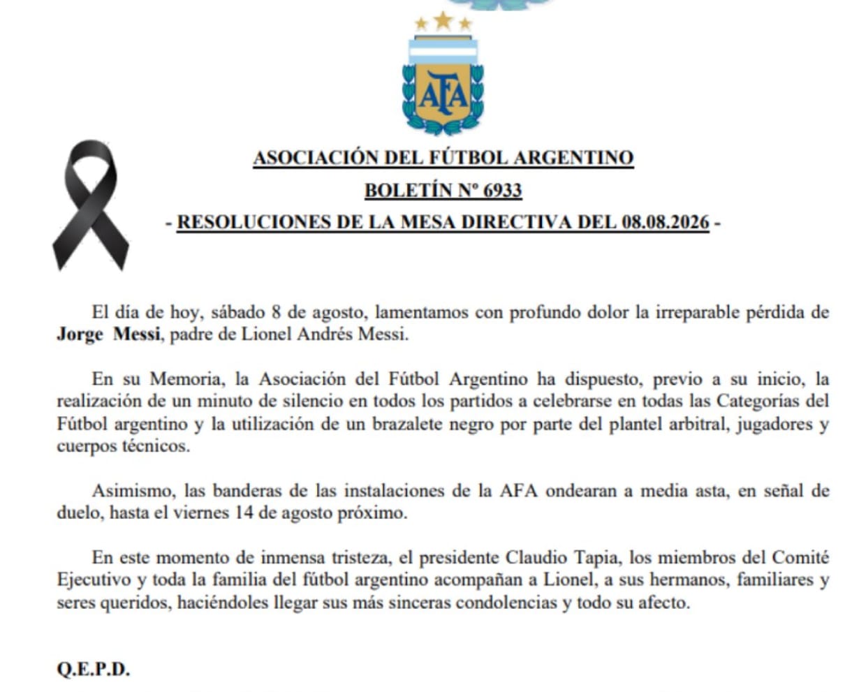 Murió Jorge Messi, padre y representante de Lionel Messi Murió Jorge Messi, padre y representante de Lionel Messi