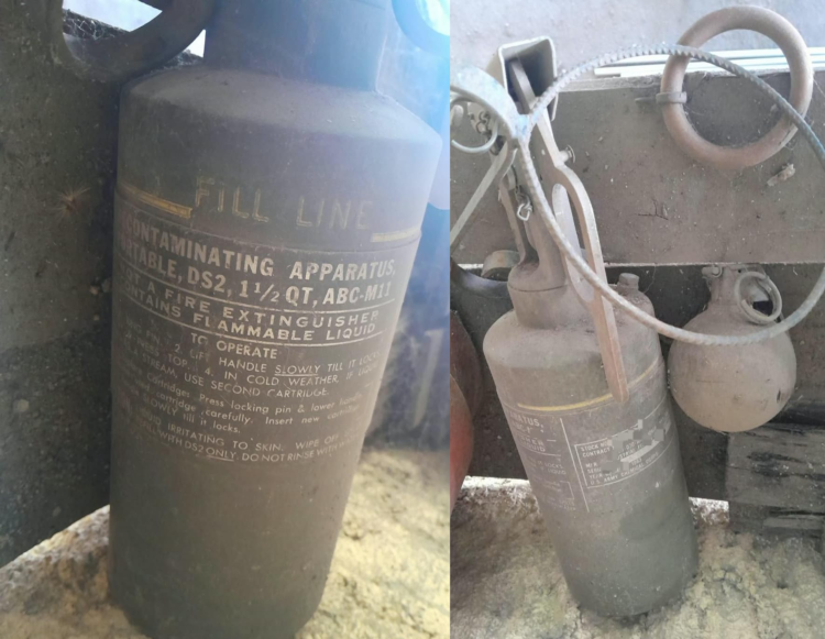 Hallaron una granada de mano y un artefacto militar durante la limpieza de una vivienda El hallazgo fue realizado por el hijo del propietario.