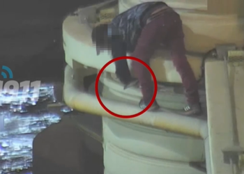 Detuvieron a un hombre que robaba reflectores del puente Centenario