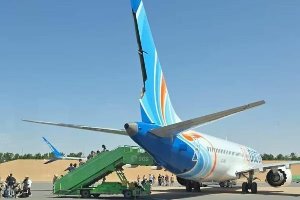 Avión de Flydubai aterrizó de emergencia en Arabia Saudita tras un incidente