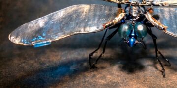 Una de las piezas de El Gabinete de Insectos, de Lisandro Baibiene, recrea en miniatura distintas especies a tamaño real. Foto: Prensa.