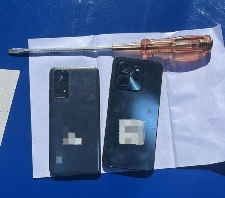 Los elementos secuestrados por la Policía de Córdoba.