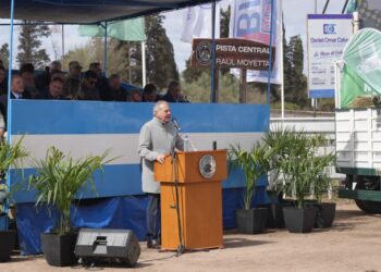 Busso en la Expo Rural de Río Cuarto: “Córdoba tendrá una cosecha récord” El ministro de Bioagroindustria, Sergio Busso.