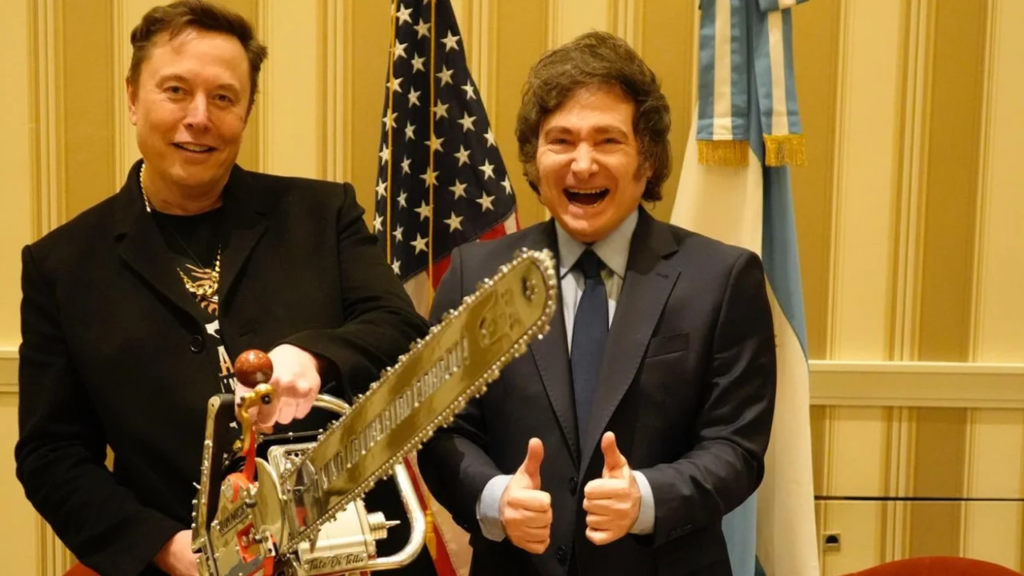 Elon Musk y Javier Milei.