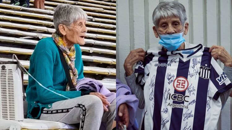 Talleres despidió a Elvira, la reconocida hincha que alentó al Matador con su mochila de oxígeno Talleres