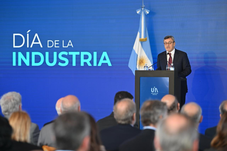 Fuertes cruces de la UIA con el Gobierno en el Día de la Industria El titular de la Unión Industrial Argentina (UIA), Martín Rapallini.