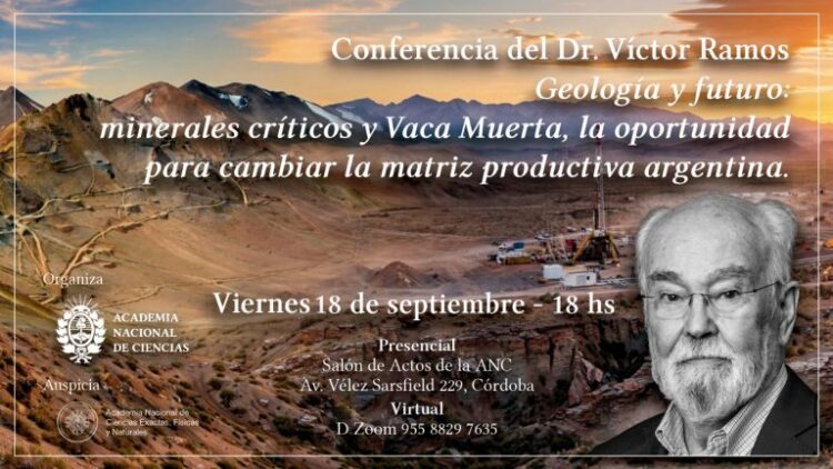 Víctor Ramos disertará sobre el papel de la investigación científica en los grandes descubrimientos mineros y petroleros y su impacto en el futuro productivo del país.