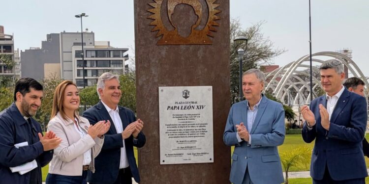 Parque León XIV: Schiaretti, Llaryora y Passerini inauguraron el nuevo espacio