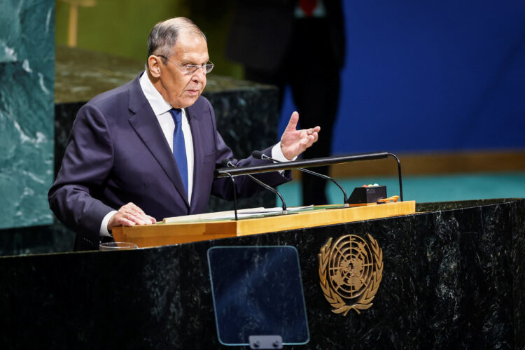 Serguéi Lavrov brindó este sábado un discurso, en el marco de la Asamblea General de la ONU.