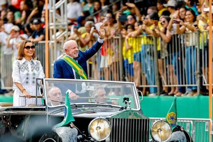 Lula y la primera dama, Janja da Silva.