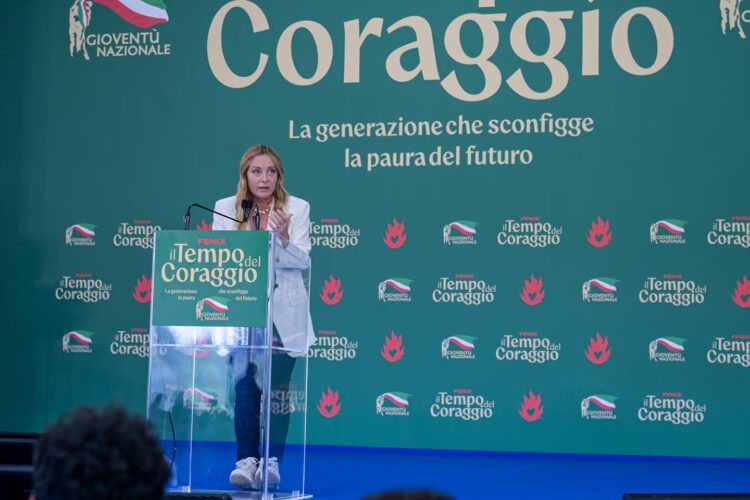 La primera ministra italiana, Giorgia Meloni.