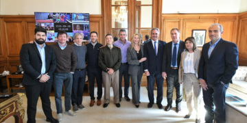 Mesa política en Casa Rosada.
